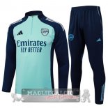 Set Completo Felpa Allenamento Formazione Arsenal 2025 2026 Verde Blu Navy Set Completo Felpa Allenamento Formazione Arsenal 2025 2026 Verde Blu Navy