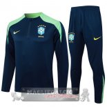 Set Completo Sudadera Formazione Brasilee 2024 Blu Marino I Verde Set Completo Sudadera Formazione Brasilee 2024 Blu Marino I Verde