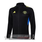 Lunga Zip Giacca Manchester United 2025 2026 Nero Giallo Blu Lunga Zip Giacca Manchester United 2025 2026 Nero Giallo Blu