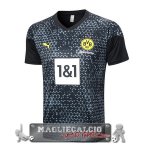 Borussia Dortmund Formazione Maglia Calcio 2023-24 Nero Grigio Borussia Dortmund Formazione Maglia Calcio 2023-24 Nero Grigio