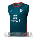 Formazione Senza Maniche AC Milan 2025 2026 Verde Rosso Formazione Senza Maniche AC Milan 2025 2026 Verde Rosso
