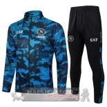 Set Completo Ropa Deportiva Con Cremallera Larga Napoli 2024 2025 Blu I Nero Set Completo Ropa Deportiva Con Cremallera Larga Napoli 2024 2025 Blu I Nero