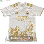 Thailandia speciale Maglia Calcio Real Madrid 2025 2026 Bianco Giallo Thailandia speciale Maglia Calcio Real Madrid 2025 2026 Bianco Giallo