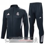 Set Completo Lunga Zip Giacca Real Madrid 2025 2026 Grigio Navy Set Completo Lunga Zip Giacca Real Madrid 2025 2026 Grigio Navy