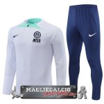 Inter Milan Insieme Completo Bianco Blu Bambino Felpa Da Allenamento 2022-23 Inter Milan Insieme Completo Bianco Blu Bambino Felpa Da Allenamento 2022-23