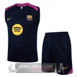 Set Completo Maglia Formazione Senza Maniche Barcelona 2025 2026 Blu Navy Purpureo Set Completo Maglia Formazione Senza Maniche Barcelona 2025 2026 Blu Navy Purpureo