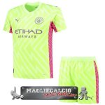 Maglia Calcio Set Completo Uomo Portiere Manchester City 2023-24 Giallo Maglia Calcio Set Completo Uomo Portiere Manchester City 2023-24 Giallo