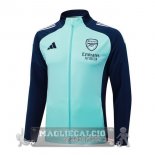 Lunga Zip Giacca Arsenal 2025 2026 Verde Luce Blu Lunga Zip Giacca Arsenal 2025 2026 Verde Luce Blu