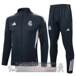 Set Completo Lunga Zip Giacca Bambino Real Madrid 2025 2026 Grigio Navy Set Completo Lunga Zip Giacca Bambino Real Madrid 2025 2026 Grigio Navy