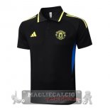 Manchester United Nero Giallo Maglia POLO 2025 2026 Manchester United Nero Giallo Maglia POLO 2025 2026
