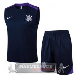 Set Completo Maglia Senza Maniche Formazione Corinthians Paulista 2025 2026 Blu Purpureo Set Completo Maglia Senza Maniche Formazione Corinthians Paulista 2025 2026 Blu Purpureo