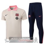Barcelona Giallo Rosa Maglia POLO Set Completo 2025 2026 Barcelona Giallo Rosa Maglia POLO Set Completo 2025 2026