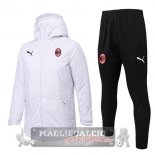 Set Completo Giacca in Cotone AC Milan 2025 2026 Bianco I Nero Set Completo Giacca in Cotone AC Milan 2025 2026 Bianco I Nero