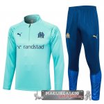 Marseille Insieme Completo Blu Verde Felpa Da Allenamento 2023-24 Marseille Insieme Completo Blu Verde Felpa Da Allenamento 2023-24