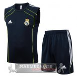 Set Completo Maglia Senza Maniche Formazione Real Madrid 2025 2026 Blu Navy Verde Set Completo Maglia Senza Maniche Formazione Real Madrid 2025 2026 Blu Navy Verde
