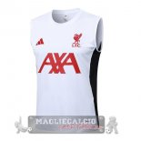 Maglia Senza Maniche Formazione Liverpool 2025 2026 Bianco Rosso Nero Maglia Senza Maniche Formazione Liverpool 2025 2026 Bianco Rosso Nero
