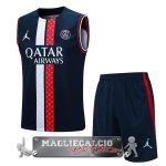 Paris Saint Germain Formazione Senza Maniche Set Completo Maglia Calcio 2023-24 Bianco Rosso Blu Paris Saint Germain Formazione Senza Maniche Set Completo Maglia Calcio 2023-24 Bianco Rosso Blu