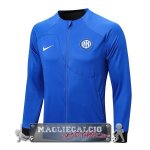 Inter Milan Blu Giacca Lunga Zip 2023-24 Inter Milan Blu Giacca Lunga Zip 2023-24