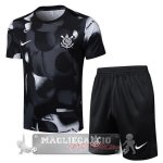 Set Completo Maglia Formazione Corinthians Paulista 2025 2026 Nero Grigio Set Completo Maglia Formazione Corinthians Paulista 2025 2026 Nero Grigio