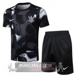 Set Completo Maglia Formazione Corinthians Paulista 2025 2026 Nero Grigio Set Completo Maglia Formazione Corinthians Paulista 2025 2026 Nero Grigio