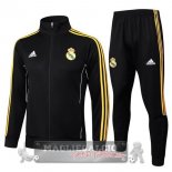 Set Completo Lunga Zip Giacca Real Madrid 2025 2026 Nero Giallo Set Completo Lunga Zip Giacca Real Madrid 2025 2026 Nero Giallo