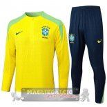 Set Completo Sudadera Formazione Brasilee 2024 Giallo Blu Verde Set Completo Sudadera Formazione Brasilee 2024 Giallo Blu Verde