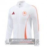 Ropa Deportiva Con Cremallera Larga AS Roma 2024 2025 Bianco Ropa Deportiva Con Cremallera Larga AS Roma 2024 2025 Bianco