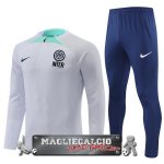 Inter Milan Giocatori Insieme Completo Bianco Blu Bambino Felpa Da Allenamento 2022-23 Inter Milan Giocatori Insieme Completo Bianco Blu Bambino Felpa Da Allenamento 2022-23