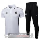 Real Madrid Bianco Nero Maglia POLO Set Completo 2025 2026 Real Madrid Bianco Nero Maglia POLO Set Completo 2025 2026