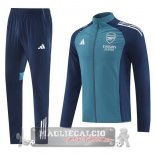 Set Completo Giacca a vento Arsenal 2025 2026 Blu Verde Set Completo Giacca a vento Arsenal 2025 2026 Blu Verde