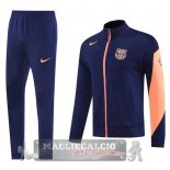 Set Completo Lunga Zip Giacca Barcelona 2025 2026 Blu Arancione Set Completo Lunga Zip Giacca Barcelona 2025 2026 Blu Arancione