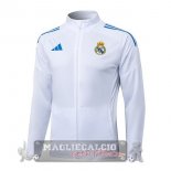 Lunga Zip Giacca Real Madrid 2025 2026 Bianco Blu Lunga Zip Giacca Real Madrid 2025 2026 Bianco Blu