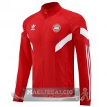Lunga Zip Giacca Bayern Munich 2024 2025 Rosso Bianco Lunga Zip Giacca Bayern Munich 2024 2025 Rosso Bianco