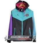 Paris Saint Germain Blu Nero Purpureo Giacca a vento 2023-24 Paris Saint Germain Blu Nero Purpureo Giacca a vento 2023-24