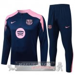 Set Completo Felpa Allenamento Formazione Barcelona 2025 2026 Blu Navy Rosa Set Completo Felpa Allenamento Formazione Barcelona 2025 2026 Blu Navy Rosa