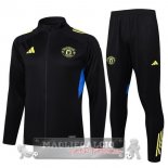 Set Completo Lunga Zip Giacca Manchester United 2025 2026 Nero Giallo Blu Set Completo Lunga Zip Giacca Manchester United 2025 2026 Nero Giallo Blu