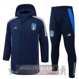 Set Completo Giù Giacca Italia 2025 Blu Navy Nero Set Completo Giù Giacca Italia 2025 Blu Navy Nero