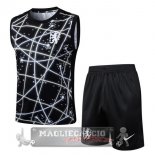 Set Completo Chelsea Maglia Formazione Senza Maniche 2025 2026 Nero Bianco Set Completo Chelsea Maglia Formazione Senza Maniche 2025 2026 Nero Bianco