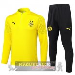 Set Completo Felpa Allenamento Formazione Borussia Dortmund 2024 2025 Giallo Nero Set Completo Felpa Allenamento Formazione Borussia Dortmund 2024 2025 Giallo Nero