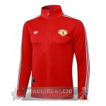 Lunga Zip Giacca Manchester United 2025 2026 Rosso Giallo Lunga Zip Giacca Manchester United 2025 2026 Rosso Giallo