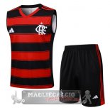 Set Completo Maglia Flamengo Senza Maniche Formazione 2025 2026 Rosso Nero Set Completo Maglia Flamengo Senza Maniche Formazione 2025 2026 Rosso Nero