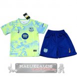 Speciale Set Completo De Bambino Barcelona 2025 2026 Verde Blu Speciale Set Completo De Bambino Barcelona 2025 2026 Verde Blu