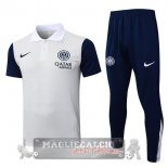 Inter Milan Grigio Blu Maglia POLO Set Completo 2025 2026 Inter Milan Grigio Blu Maglia POLO Set Completo 2025 2026