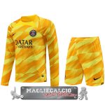 Thailandia Home Manica Lunga Maglia Calcio Portiere Set Completo Uomo Paris Saint Germain 2023-24 Giallo Thailandia Home Manica Lunga Maglia Calcio Portiere Set Completo Uomo Paris Saint Germain 2023-24 Giallo
