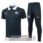Chelsea Grigio Navy Bianco Maglia POLO Set Completo 2025 2026 Chelsea Grigio Navy Bianco Maglia POLO Set Completo 2025 2026