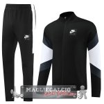 Nike Set Completo Nero Bianco Giacca Lunga Zip 2023 Nike Set Completo Nero Bianco Giacca Lunga Zip 2023