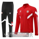 Set Completo Lunga Zip Giacca Bayern Munich 2024 2025 Nero Rosso Bianco Set Completo Lunga Zip Giacca Bayern Munich 2024 2025 Nero Rosso Bianco