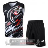 Set Completo Maglia Senza Maniche Formazione Sao Paulo 2025 2026 Nero Rosso Set Completo Maglia Senza Maniche Formazione Sao Paulo 2025 2026 Nero Rosso