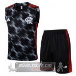 Set Completo Maglia Flamengo Senza Maniche Formazione 2025 2026 Grigio Nero Set Completo Maglia Flamengo Senza Maniche Formazione 2025 2026 Grigio Nero