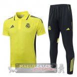 Real Madrid Giallo Nero Maglia POLO Set Completo 2025 2026 Real Madrid Giallo Nero Maglia POLO Set Completo 2025 2026